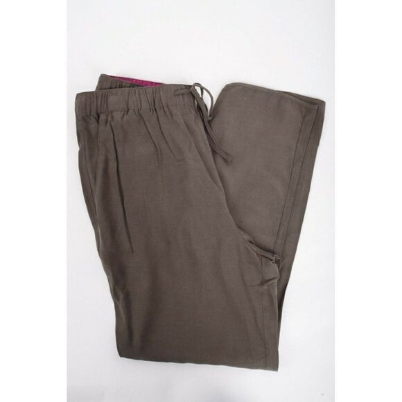Boden Womans Olive Green Lottie Trousers Pants Cupro Drawstring US 2 UK 6 NWT - Picture 9 of 9
